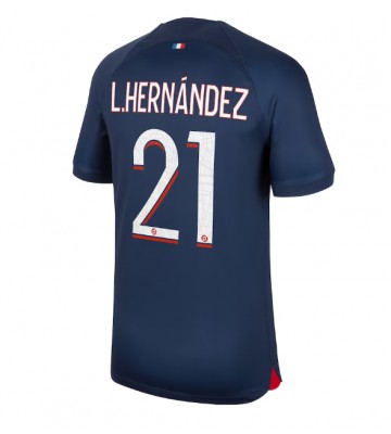 Paris Saint-Germain Lucas Hernandez #21 Hjemmebanetrøje 2023-24 Kort ærmer